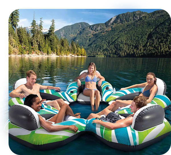 inflatable water islands